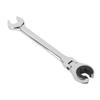 Flexible Head Gear Wrench 17mm Flare Nut Flex Gear Wrench Flex Head Ratchet Combination Wrench for Fuel, Brake, Air Conditioning Pipe Nuts, Opening De