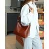 Bag Women's Crossbody Bag Genuine Leather Women's Bag Bucket Bag Premium Touch Plant-tanned Leather Vintage Commuter Bag
