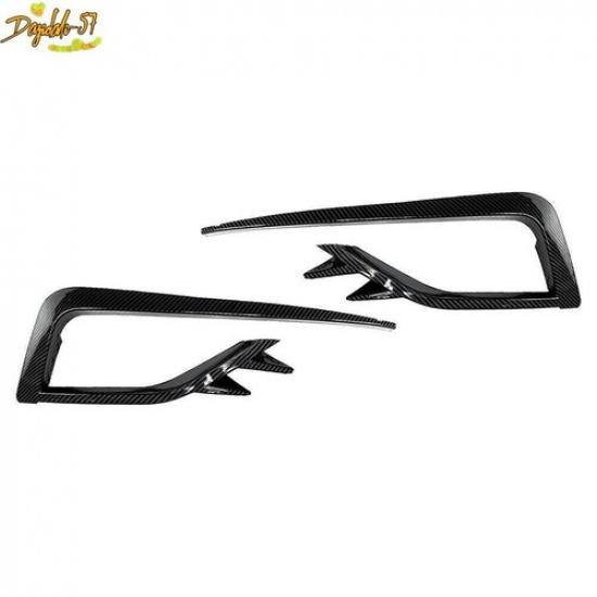 Carbon fiber For VW Golf MK7.5 2017- Fog Light Lamp Cover Bumper Grille Trim