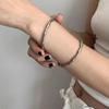Titanium Steel Chic Bamboo Bracelet With Electroplating For Shine Longlasting