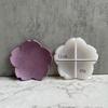 DIY Tray Silicone Resin Mold Flower Shape Epoxy Resin Casting Mold Jewelry Container Ring Trinket Storage Plate Mold