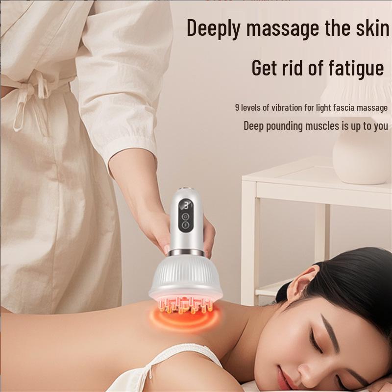 Wireless Heating Slimming Belly Massager with Full Body Vibration and Meridian Dredging Electric Brush