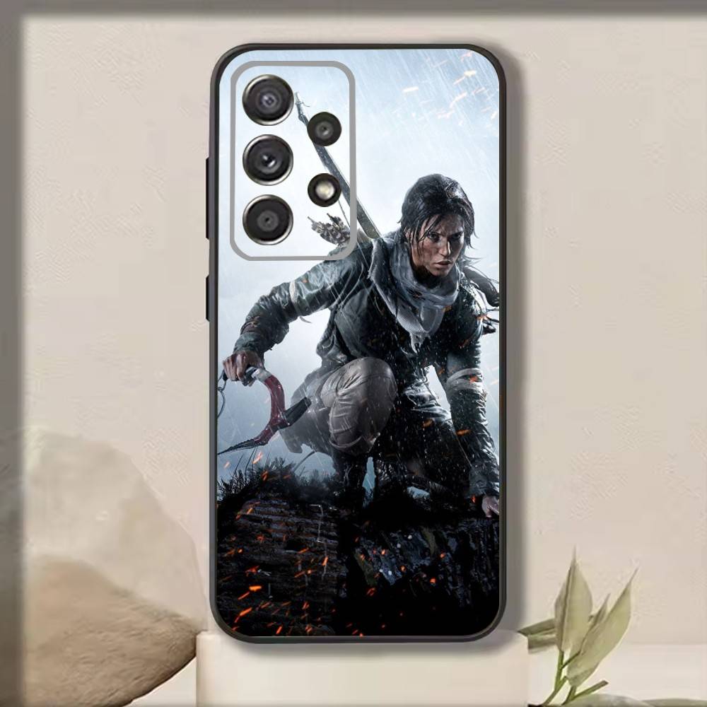 

L-Лара-Крофт T-Tomb R-Raider Чехол для телефона для Samsung S25,S24,S21,S22,S23,S30,Ultra,S20,Plus,Fe,Note,10,9,5G Черный Чехол Samsung S25Plus