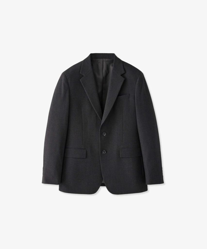 STCO Twill Brushed Blazer_Black (Relaxed Fit)_Sejwd03Nsb