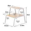 Yamazaki Jitsugyo 2 X X Tower No Assembly Required 1467 (Yamazaki) [Completed Product] Stepstool, Tiers, White, W39.2 D51.8 H45cm, Stepladder,