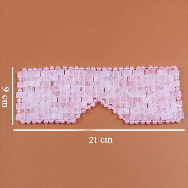 New Rose Quartz Jade Eye Mask Massager Tool Natural Jade Eye Relaxation Massage Stone Skin Massage Beauty Care Tool Gift