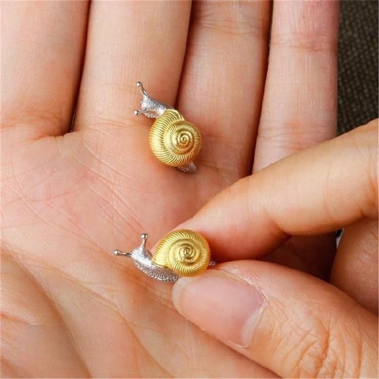 Chic Snail Ear Embellishments Unique Snail Earrings Stylish Ear Rings Adornment