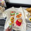 Kids Loose Fit Cartoon Short Sleeve T Shirt Summer Top