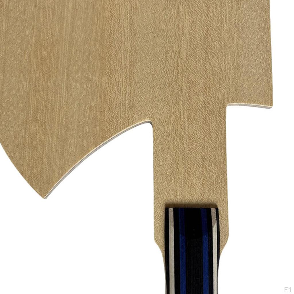 Table Tennis Racket Axe Shape Ping Pong Paddle for Beginner & Experienced Unique Wood