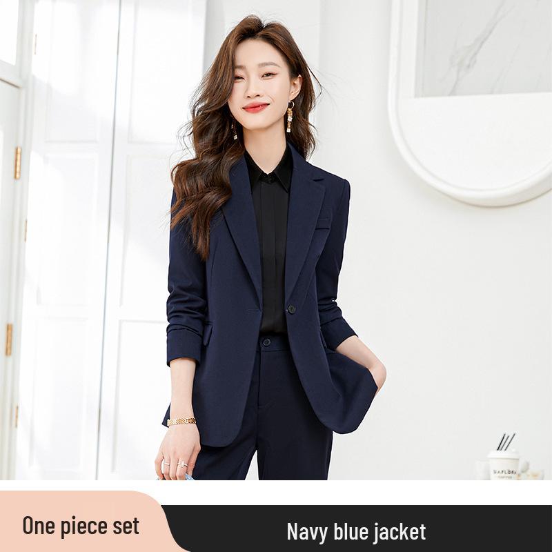 2026 Women s Gray Professional Suit Set - High-End Interview & Workwear (Spring/Autumn) XL