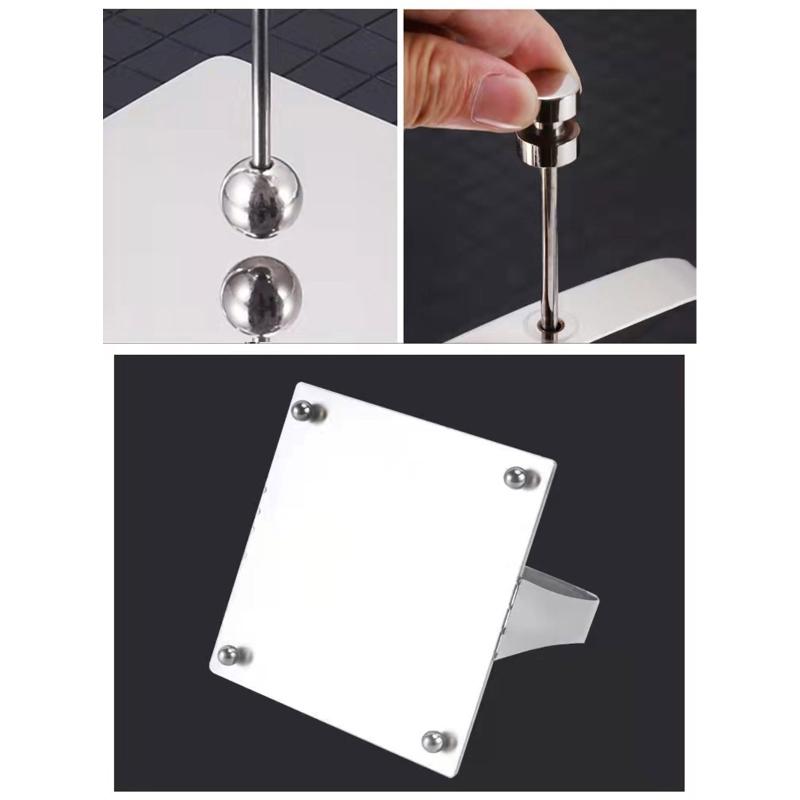 Stainless Steel Napkin Holder Freestanding Paper Napkin Tissue Dispenser for Home Ktchen Countertop Dining Table Napkin X3UC