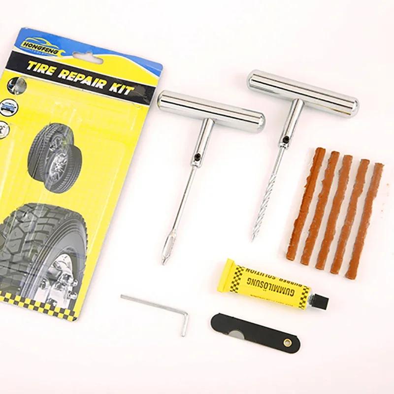 

Полный комплект для ремонта металлических шин, 6 шт., набор инструментов для ремонта автомобильных шин, набор инструментов для шипования, заглушка для ремонта проколов шин для автомобиля, гаражные принадлежности