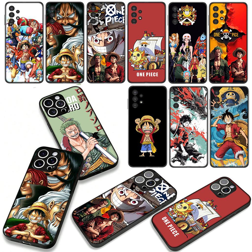 Phone Cover Luffy One Piece Roronoa Zoro Casing for Apple iPhone 16 15 14 Plus 13 12 Mini 17 Pro Max + ProMax 16E Air 15+ Case