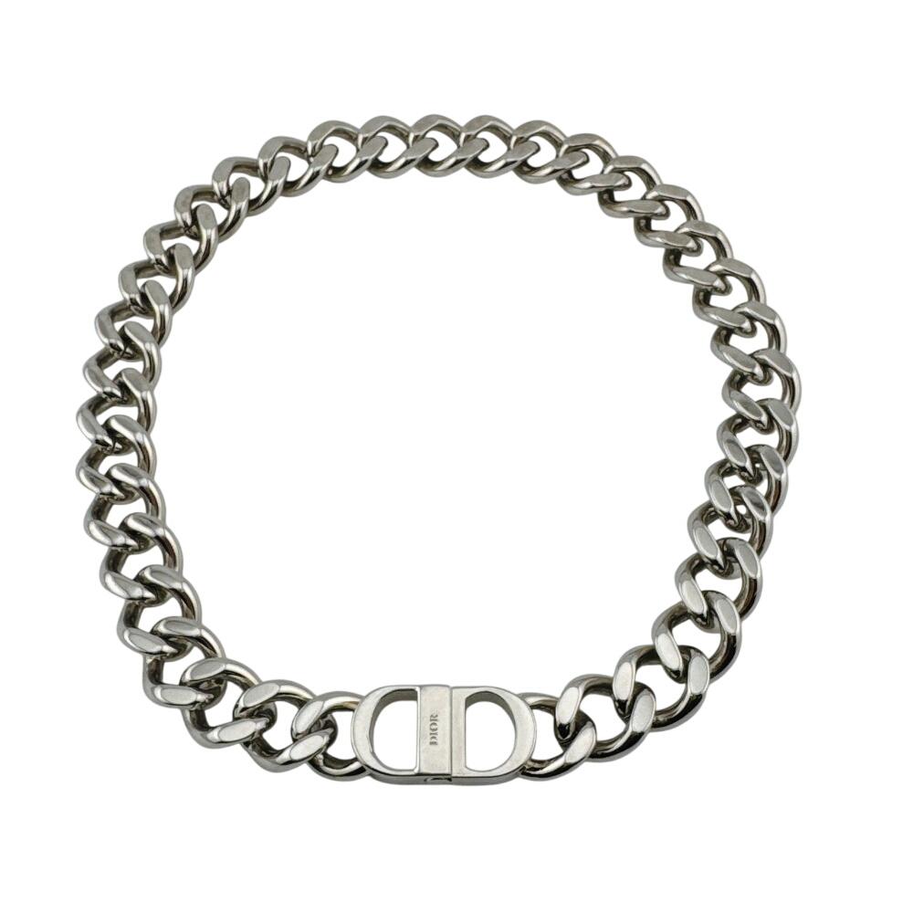 Dior Kihei Sterling Silver CD Icon Chain Link Necklace Silver Sterling Silver Used