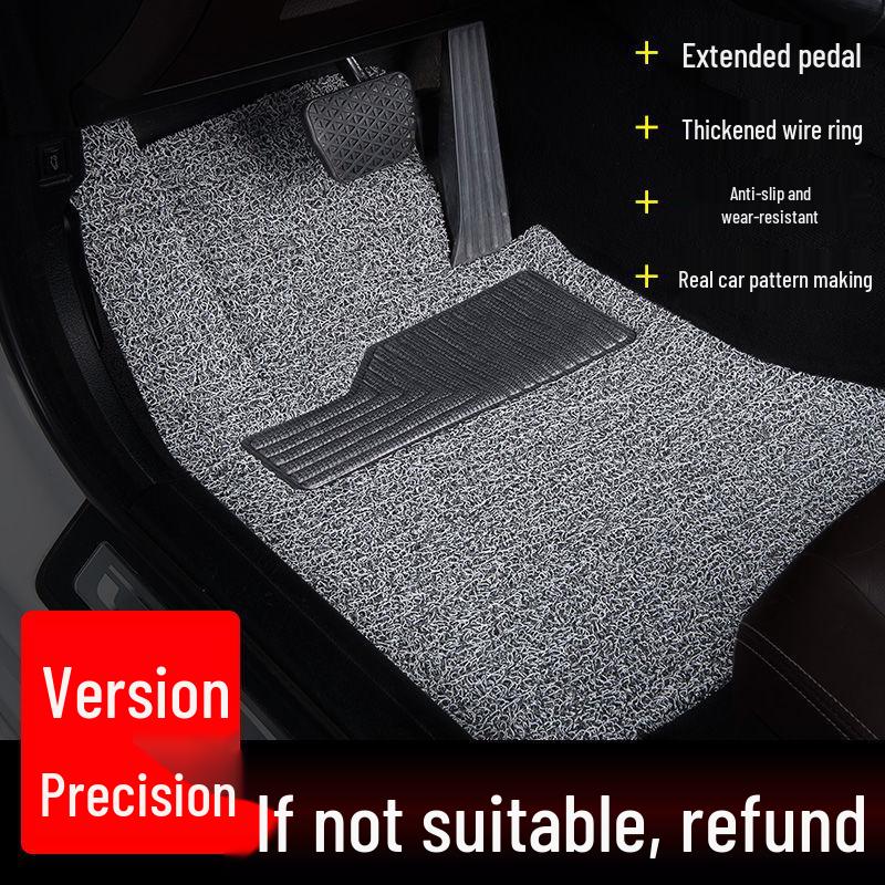 Compatible with 2018 Infiniti QX50: Full Set of Silk Loop Car Floor Mats