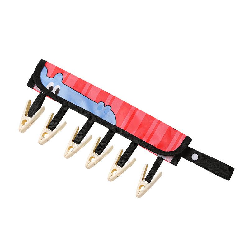 Portable Underwear Hanger Clips Fabric Clothes Drying Rack Foldable Travel Hotel Sock Hooks Holder