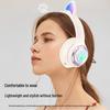 AKZ-62 Luminous Cat Ear Bluetooth Gaming Headset with Heavy Bass