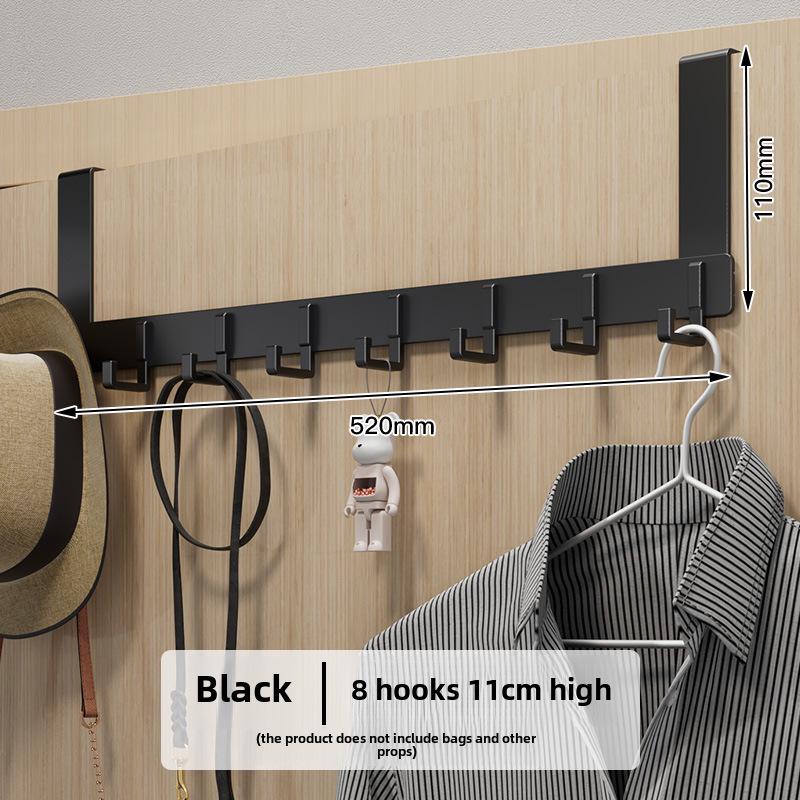 Punch-Free Over-the-Door Coat Rack & Wall-Mounted Hook Organizer
