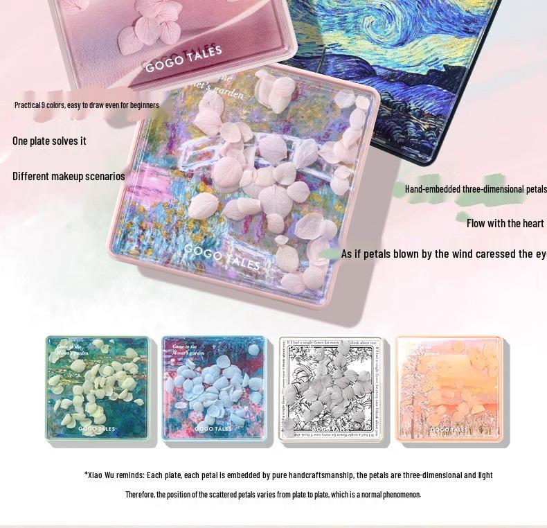 GoGoTales GoGo Dance Secret Garden Eyeshadow Palette - Summer Milk Tea Earth Tones with Matte, Shimmer, and Glitter Finishes