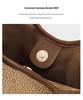 Women's Large Capacity Straw Woven Bucket Bag - 2026 Summer Style