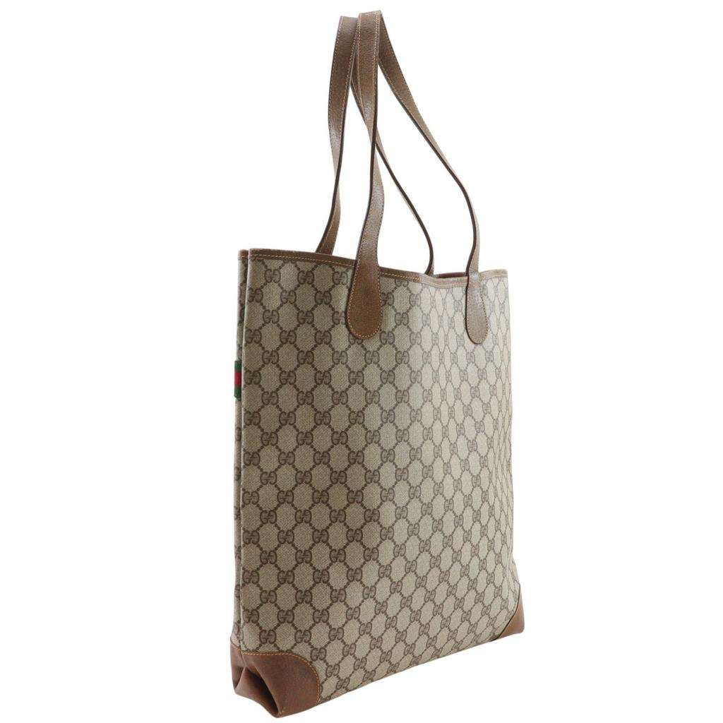 Gucci Sherry Line Tote Bag 002.904.0131 Old Gucci Interlocking G Brown GG Supreme Canvas Unisex Used