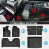 for Kia EV3 2024 2025 2026 GT TPE Rear Boot Mat with Seat Back Cover Full Coverage Easy tallation Accessories