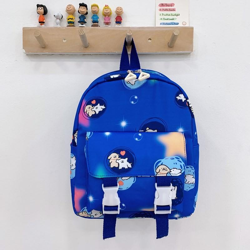 Dog Cute Maltese Cartoon Patterned Children Backpack For Boys And Use Girls