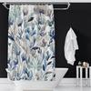 Blue Flowers On Shower Curtains | Floral Watercolor Print Shower Curtains | Bathroom Refresh Gifts | 71x74 In