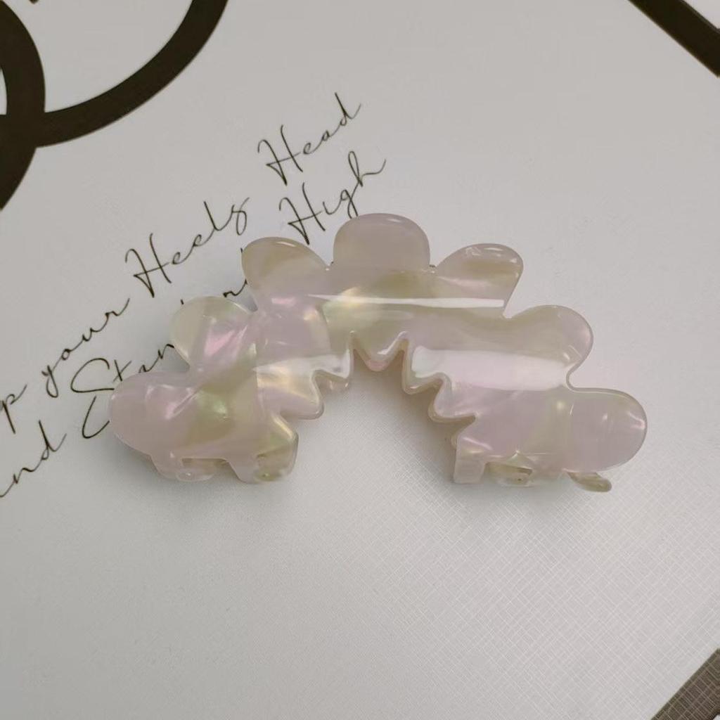Vintage Large Acetate Petal Hair Claw Clip for Women - Elegant Shark Clip Hair Accessory