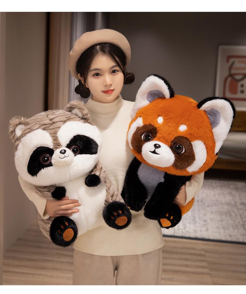 Zoo Trio: Raccoon, Red Panda & Koala Plush Set