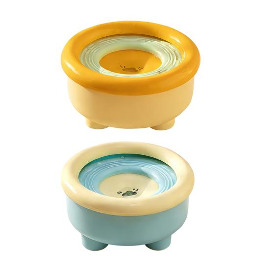 Miska na wodę dla psa zapobiegająca rozlewaniu 1500 ml, miska dla zwierząt przeciwbryzgowa, miska spowalniająca podawanie wody z antypoślizgową podstawą do użytku dla kotów, psów, w samochodzie, w domu