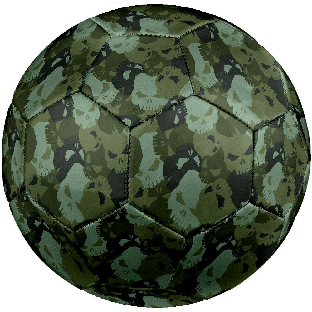 1pc Skulls Camouflage Soccer Ball Size 5 Football Machine Sewn Indoor/Outdoor Universal Football Q10