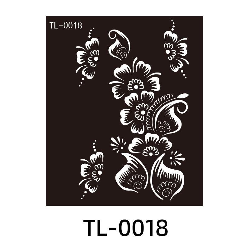 Beauty Sticker Hollow Tattoo Sticker Juice Inkjet Tattoo Template Diy