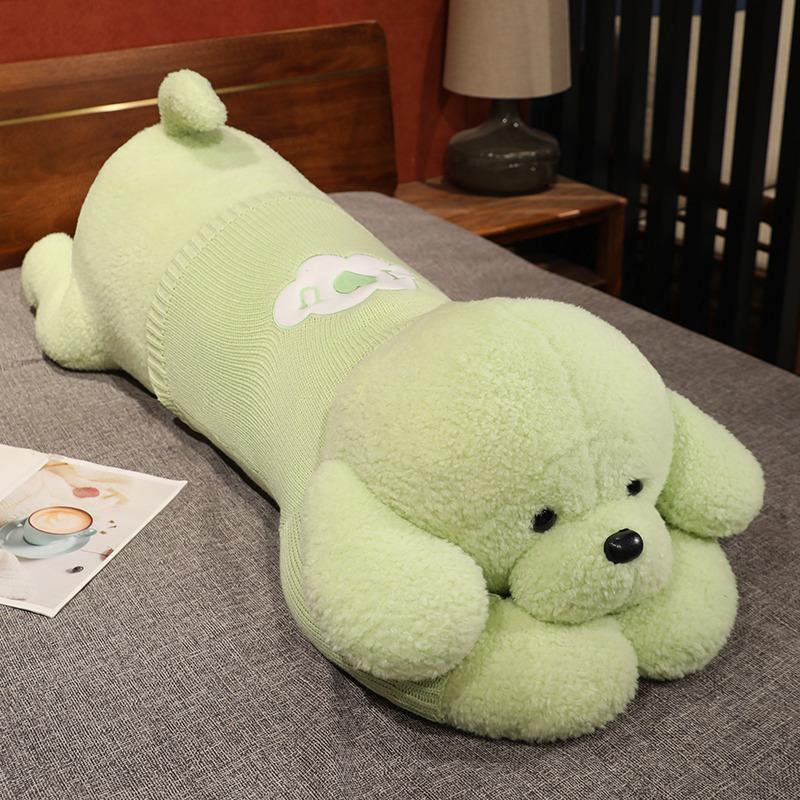 

Большая одетая кукла-собака, плюшевая игрушка, большая кукла-собака, кукла-тряпичная кукла для девочек, спящих в постели 90cm（1kg）