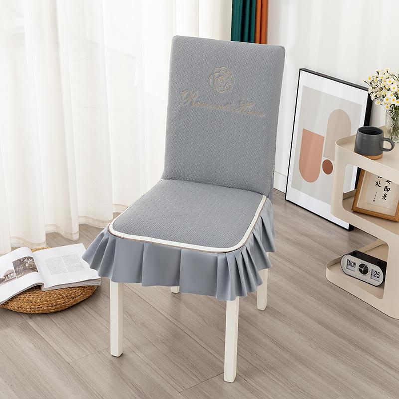 

Summer Gospel Ice Silk Chair Cover Cool Summer Dining Chair Set Meal Chair Cover Cover Cushion Chinese Restaurant Dining Table Cushion for Home 130 * 180cm