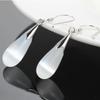 Synthetic Opal Drop Earrings Silver Plated Cat Eye Stone Dangle Earrings Elegant Crystal Jewelry for Women