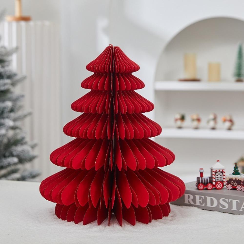 Papier Wabenball DIY Handgemacht Schreibtisch Weihnachtsstatue Trendiger Weihnachtsbaumschmuck Partygeschenke