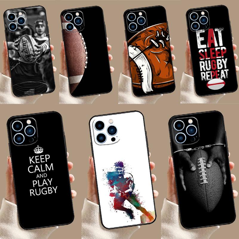 Rugby Ball Case For Xiaomi Redmi Note 14 13 12 11 10 15 Pro Plus Redmi 15 13 13C 10C 12C 14C 15C Cover