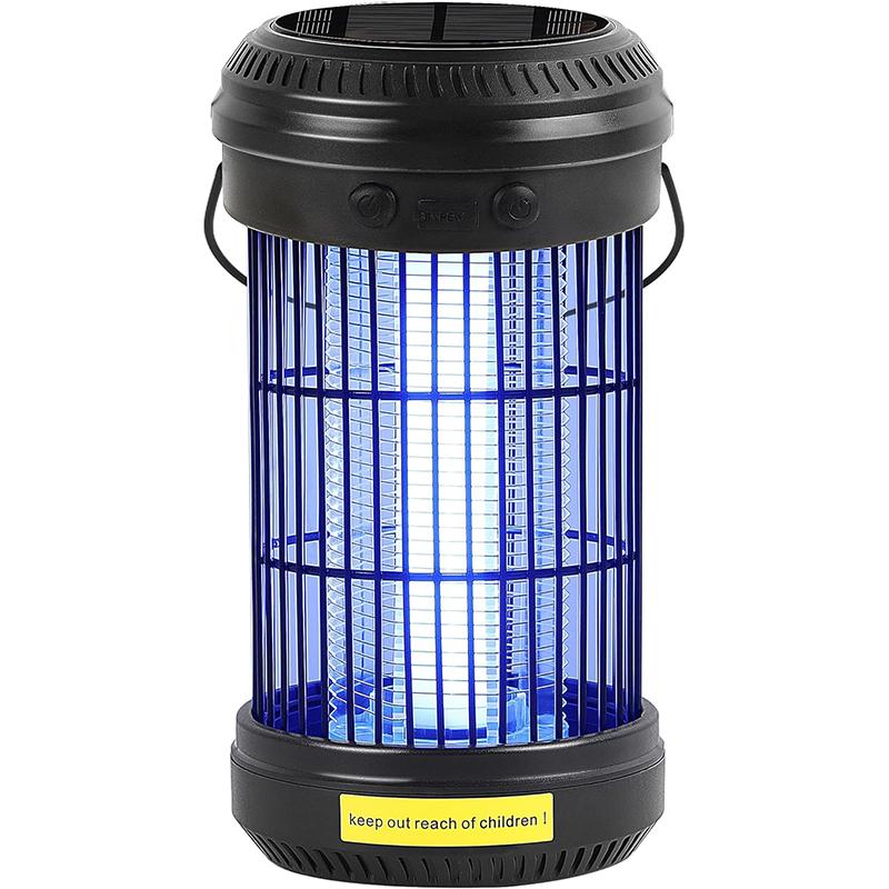 

Новый солнечный уничтожитель насекомых УФА лампа-ловушка для комаров многофункциональный уличный портативный ночник садовая лампа-уничтожитель комаров без излучения чёрный