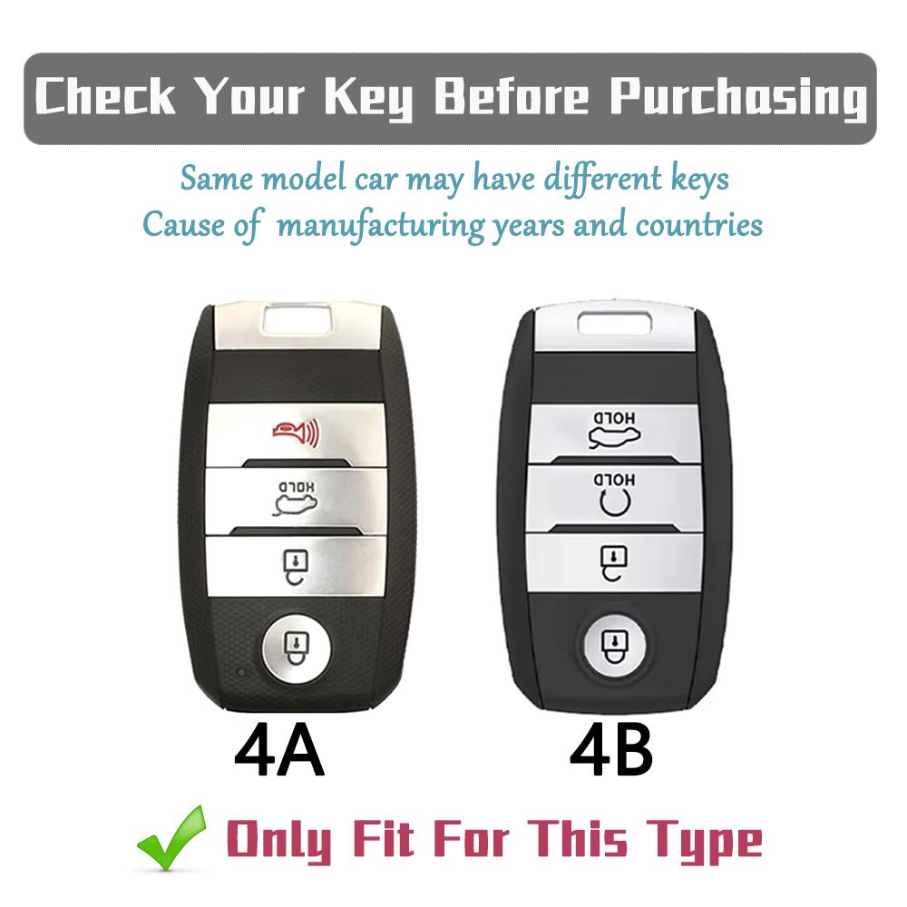 4 Buttons Premium TPU Car Key Fob Cover Protective Shell For Kia K3S KX5 KX3 Cerato Ceed Rio Optima Sorento Niro Soul Key Chains