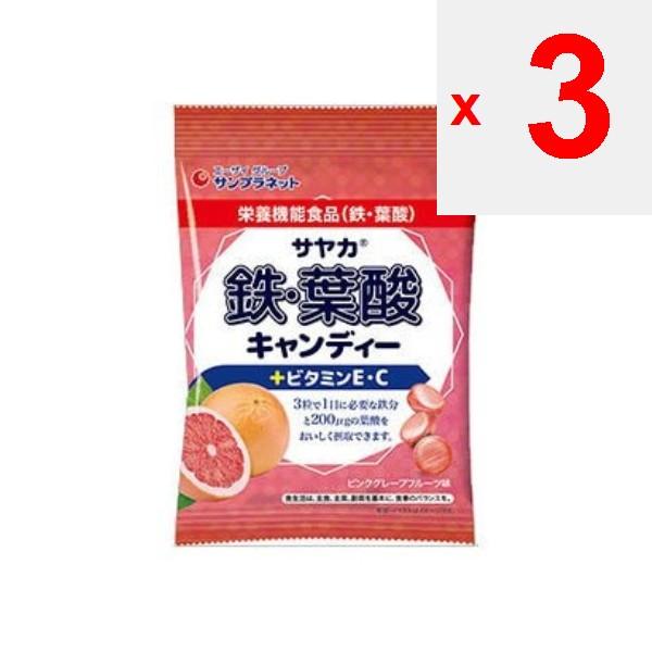Sunplanet Iron and Folic Acid Candy, Pink Grapefruit Flavor 65gNutrition FactsNutrition Facts (per Nutrition FactsNutrition Facts (per 3 Capsules 12.3