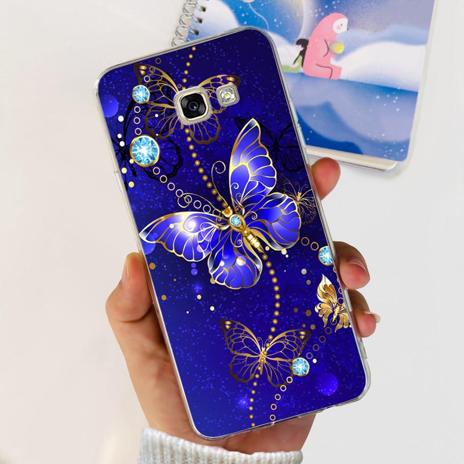 For Samsung Galaxy A5 2017 Case A520 A520F Popular Flower Transparent Silicone Soft Cover For Samsung A 5 2016 A510 A510F Bumper