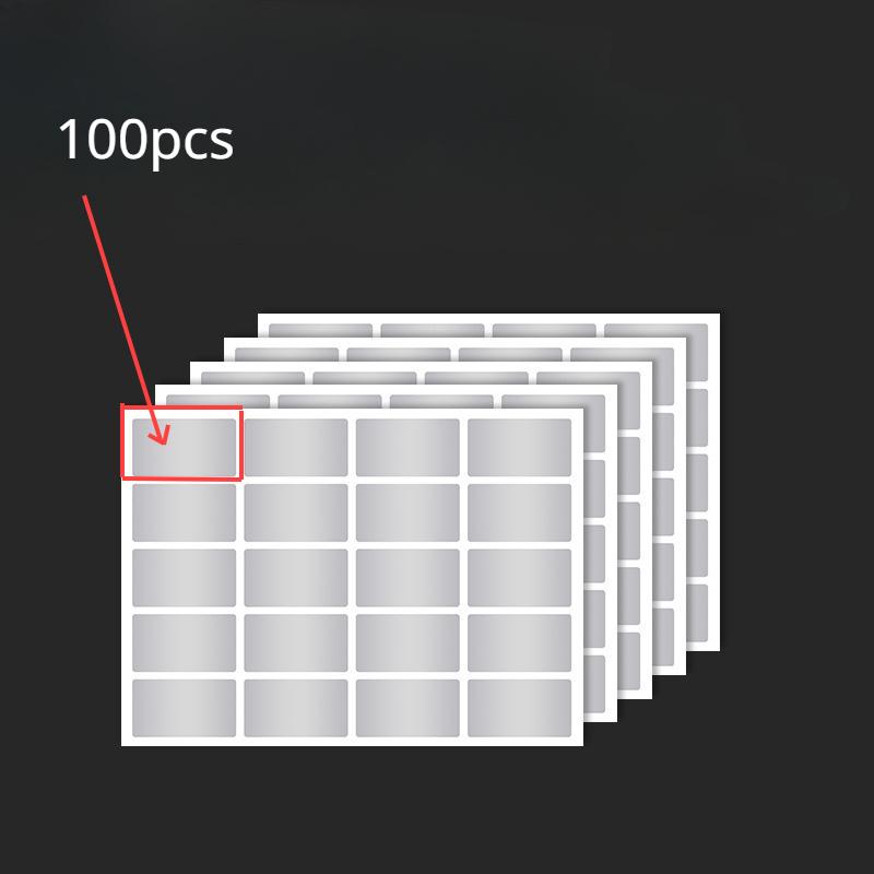

100/200 шт. Водонепроницаемая и маслостойкая ПЭТ наклейка-самоклейка, многоразовая для контейнеров, банок - универсальные наклейки-меловые доски