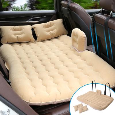 Evrensel Araba Seyahat Şişme Yatak 80x135cm Otomatik Arka Koltuk Bagaj Şiltesi Hava Yatağı Yastık Seyahat Kamp Aile Gezisi İçin