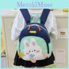 Toddler Bunny School Bag With Breathable Nylon Material And Cute Pattern Cartoon