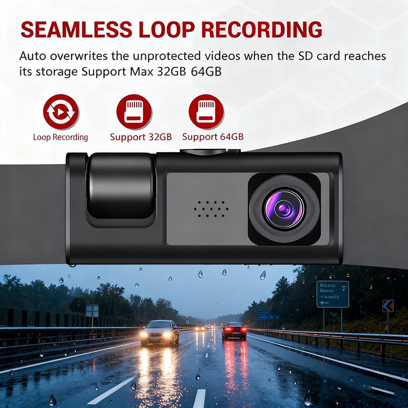 1080P Dash CamOBD WIFI APP Control Car DVR 2/3 Channel Front Rear View Optional Video Recorder for Cars with Optional Front View