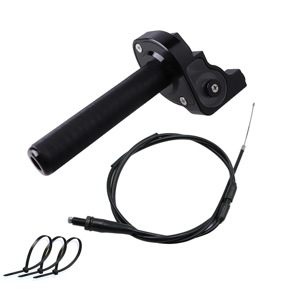 Motorcycle 22mm Quick Twist Throttle Grips Universal Throttle Cable For CRF50 KLX SSR TTR 110 125 150 200 250cc Dirt Pit Bike Throttles 2