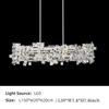 Modern luxury LED crystal chandelier living room kitchen island dining room bedroom Nordic home decoration lighting chandelier