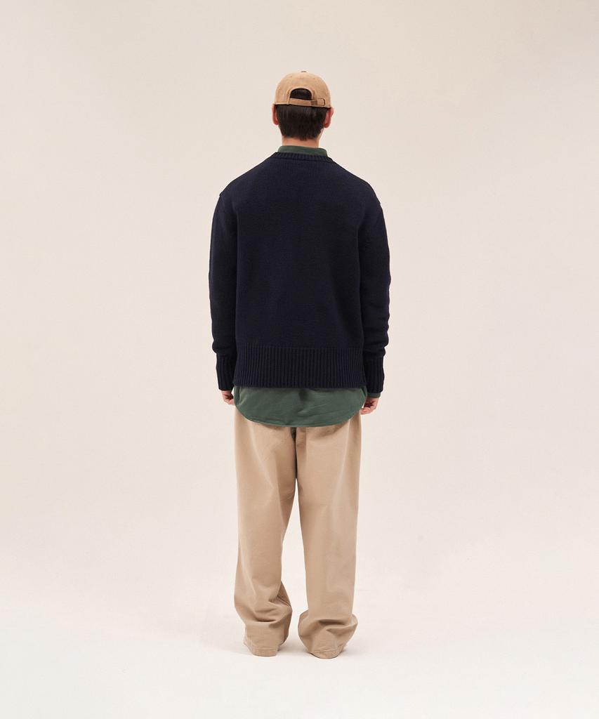 N.Y.P Crew Neck Sweater (Deep Blue)