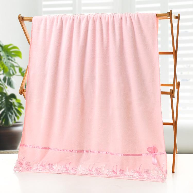 

Шлифованная кромка Толстое абсорбирующее банное полотенце lace 70*140cm